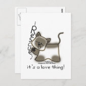 Siameser RESCUE...es ist eine Liebe Sache! Postkarte (Vorne/Hinten)