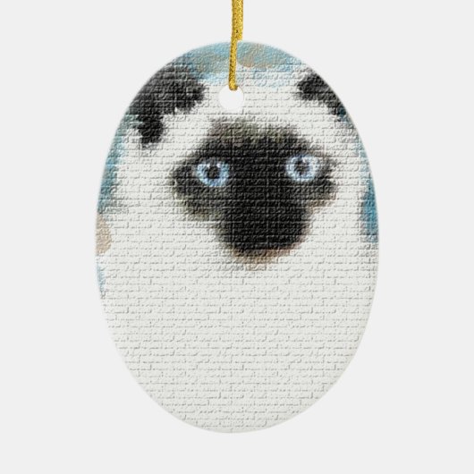 Siamesisch Keramik Ornament (Vorne)