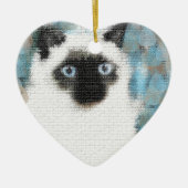 Siamesisch Keramik Ornament (Vorne)