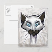 siamesisch postkarte (Vorne/Hinten)