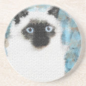 Siamesisch Sandstein Untersetzer (Vorne)