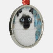 Siamesisch Silbernes Ornament (Rechts)