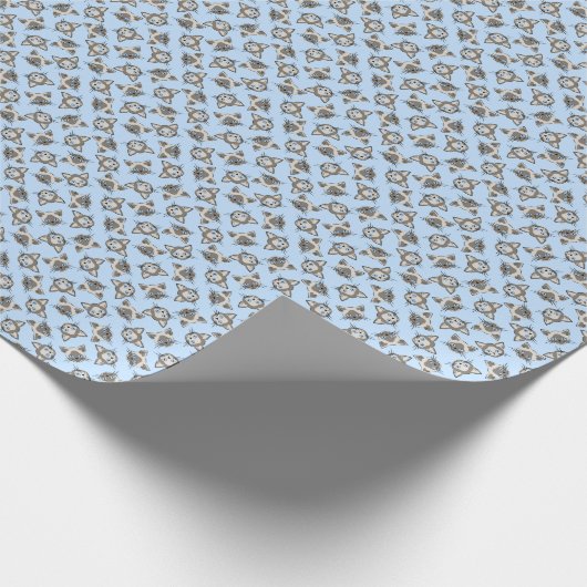 Siamesische blaue mit Augen Katze stellt grafische Geschenkpapier (Ecke)