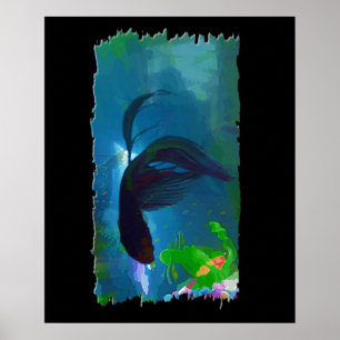 Siamesische kämpfende Fische Poster