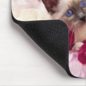 siamesische Kätzchen Mousepad (Ecke)