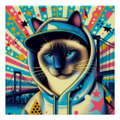 SIAMESISCHE KATZE 4 POSTER (Vorderseite)