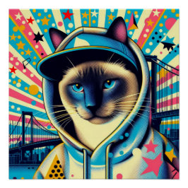 SIAMESISCHE KATZE 4 POSTER