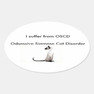 Siamesische Katze Aufkleber