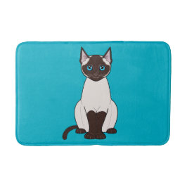 Siamesische Katze Badematte
