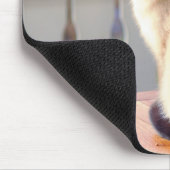 Siamesische Katze, blaue Augen-Mäusematte Mousepad (Ecke)