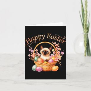 Siamesische Katze Frohe Ostern Süße Siamesische Ka Karte