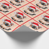 Siamesische Katze Geschenkpapier (Ecke)