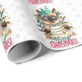 Siamesische Katze Geschenkpapier (Rolleneckpunkt)
