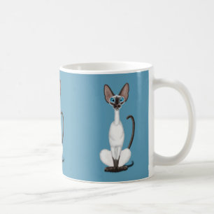 Siamesische Katze Kaffeetasse
