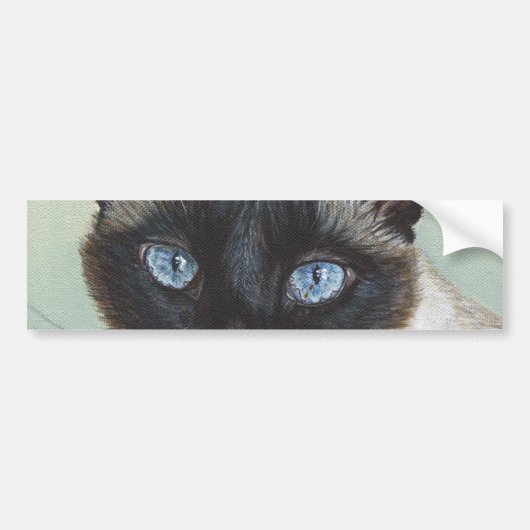 Siamesische Katze Murphy Autoaufkleber (Vorne)