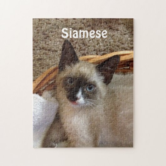 Siamesische Katze niedlich Puzzle (Vertikal)