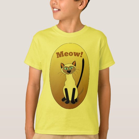 Siamesische Katze scherzt Shirt (Vorderseite)