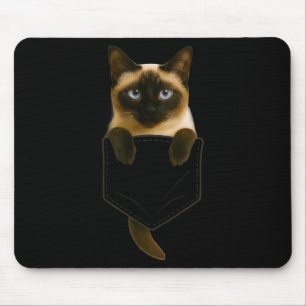 Siamesische Katze Tasche Lustige Katzenmutter Katz Mousepad
