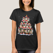 Siamesische Katze Weihnachtsbaum Lichter Xmas Catm T-Shirt (Vorderseite)