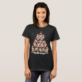 Siamesische Katze Weihnachtsbaum Lichter Xmas Catm T-Shirt (Vorne ganz)