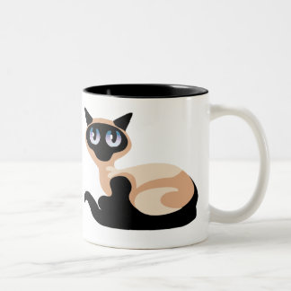 Siamesische Katze Zweifarbige Tasse