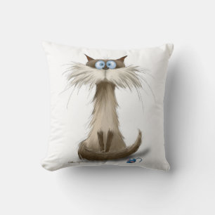 Siamesische Katzen-Cartoon Kissen