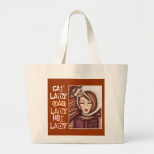 Siamesische Katzen-Dame Bag Jumbo Stoffbeutel