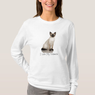 Siamesische Katzen-Fotografie-Entwurf T-Shirt