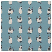 Siamesische Katzen-Gewebe Stoff (Nahaufnahme)