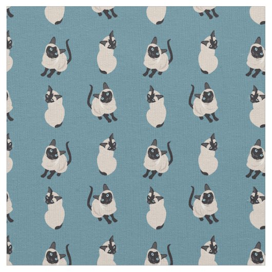 Siamesische Katzen-Gewebe Stoff (Nahaufnahme)