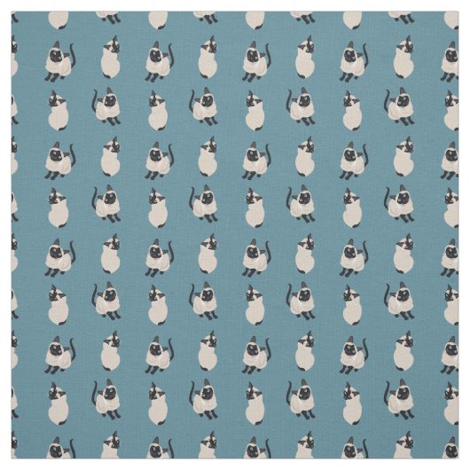 Siamesische Katzen-Gewebe Stoff (Muster)