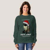 Siamesische Katzen-hässliche Weihnachtsstrickjacke Sweatshirt (Vorne ganz)