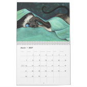Siamesische Katzen-Kalender durch BihRle Kalender (Mär 2027)
