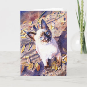 "Siamesische Katzen-" Karte
