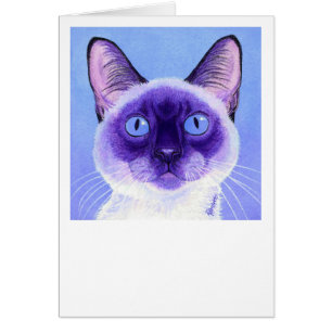 Siamesische Katzen-Karte