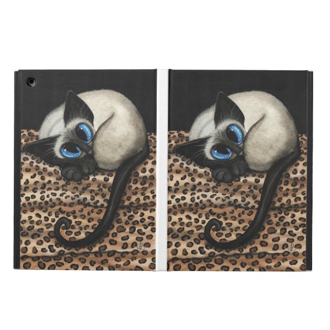 Siamesische Katzen-Leopard-Druck iPad Fall (Vorderseite)