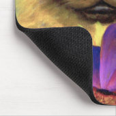 Siamesische Katzen-Malerei mit dem Schmetterling - Mousepad (Ecke)