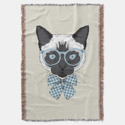 Siamesische Katzen-Mode Smart Decke (Vorderseite Vertikal)