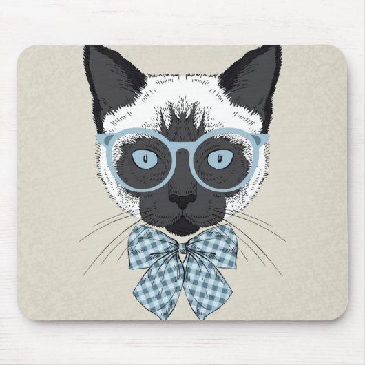 Siamesische Katzen-Mode Smart Mousepad (Vorne)