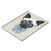 Siamesische Katzen-Mode Smart Notizblock (Linke Seite)