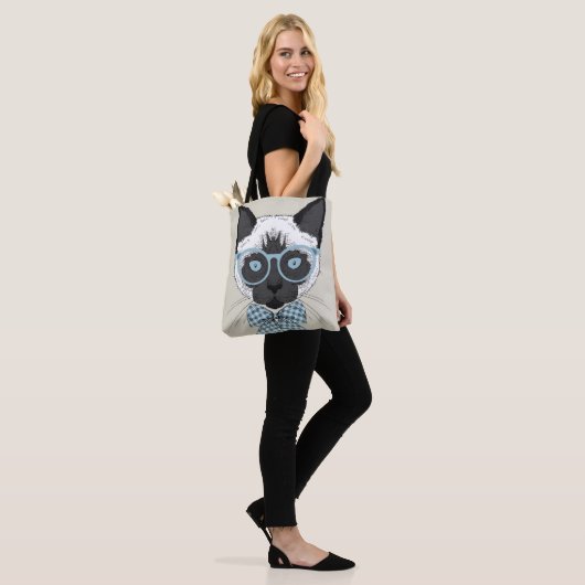 Siamesische Katzen-Mode Smart Tasche (Am Model)