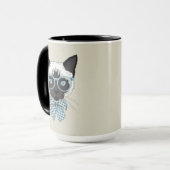 Siamesische Katzen-Mode Smart Tasse (Vorderseite Links)