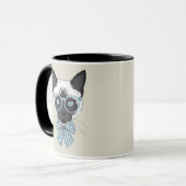 Siamesische Katzen-Mode Smart Tasse (Vorderseite Links)