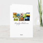 Siamesische Katzen-Sommer Luau Karte (Rückseite)