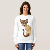 Siamesische Katzen-Sweatshirt Sweatshirt (Vorne ganz)