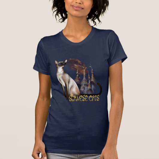 Siamesische Katzen-T - Shirt (Vorderseite)