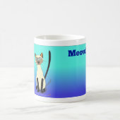 Siamesische Katzen-Tasse (blau) Kaffeetasse (Mittel)