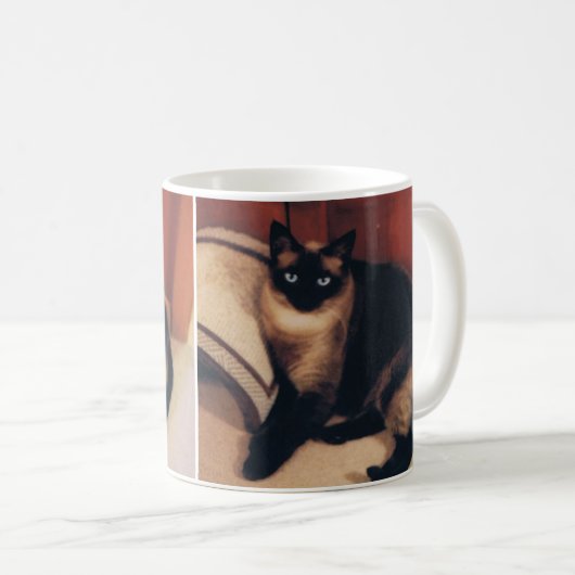 Siamesische Katzen-Tasse Kaffeetasse (VorderseiteRechts)