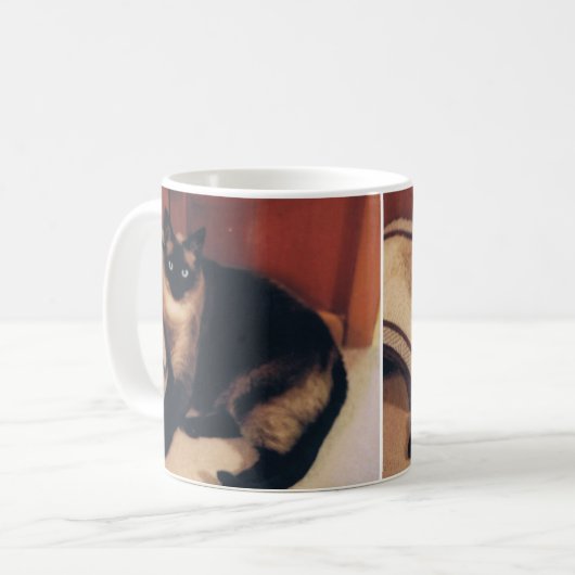Siamesische Katzen-Tasse Kaffeetasse (Vorderseite Links)