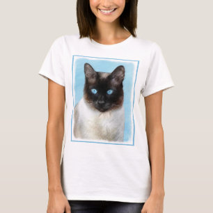 Siamesische Katzenmalerei - Süße originale Katzenk T-Shirt